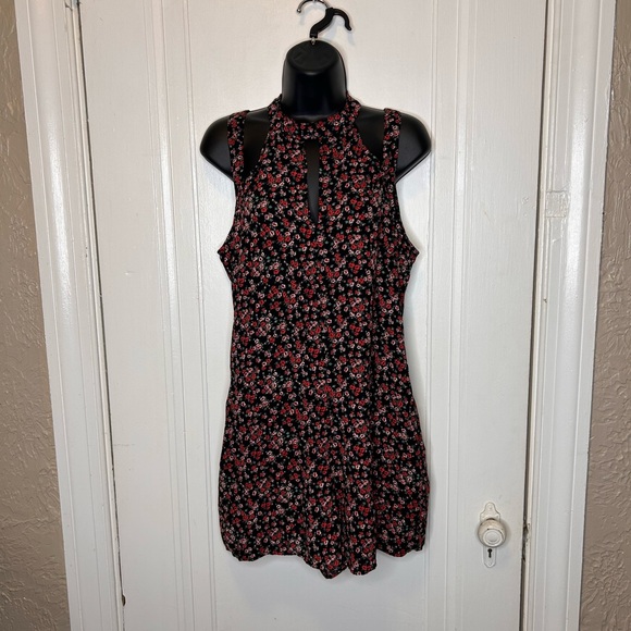one clothing Pants - Floral Halter Neck Romper